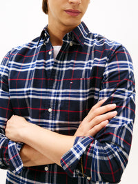 An image of the Tommy Hilfiger Brushed Oxford Check Shirt