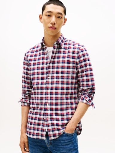 An image of the Tommy Hilfiger Heritage Oxford Tartan Shirt
