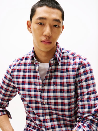 An image of the Tommy Hilfiger Heritage Oxford Tartan Shirt