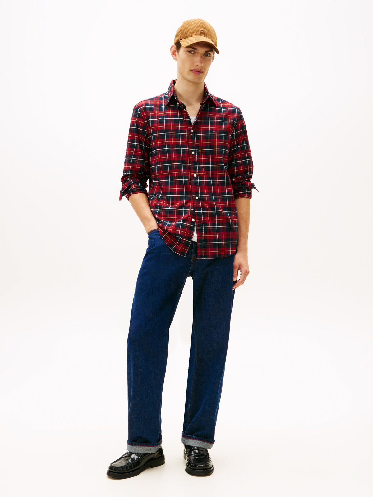 An image of the Tommy Hilfiger Mercerized Tartan Shirt