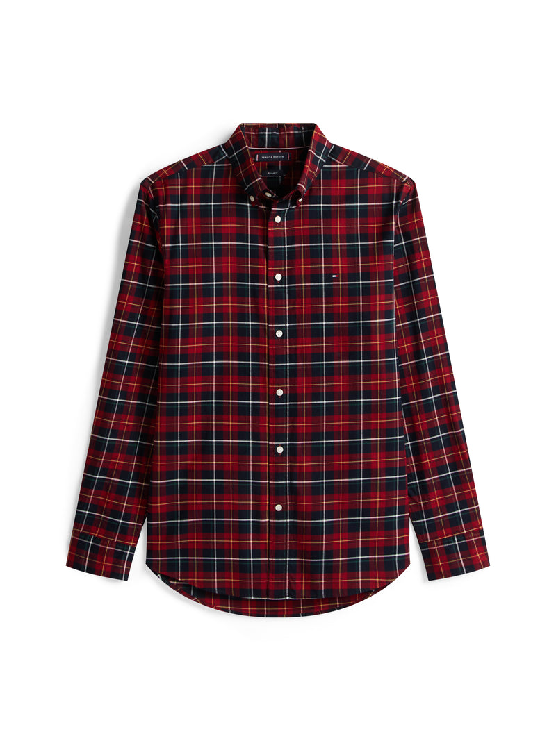 An image of the Tommy Hilfiger Mercerized Tartan Shirt