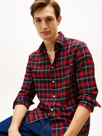 An image of the Tommy Hilfiger Mercerized Tartan Shirt