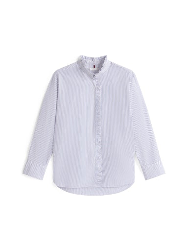 An image of the Tommy Hilfiger Poplin Ruffle Shirt