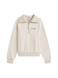 An image of the Tommy Hilfiger Classic Script Fleece Half-Zip