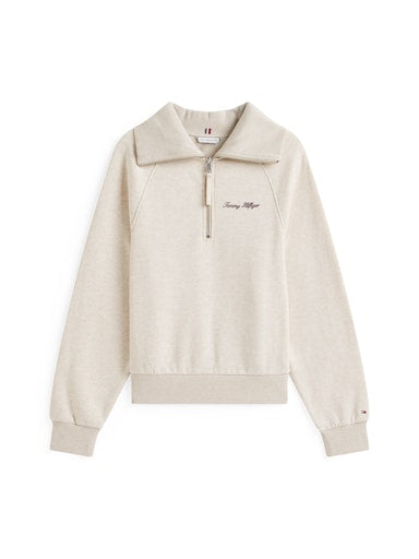 An image of the Tommy Hilfiger Classic Script Fleece Half-Zip