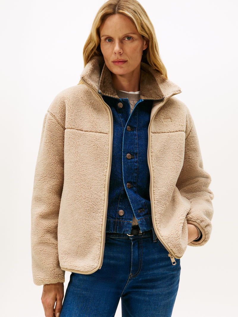 An image of the Tommy Hilfiger Teddy Zip Up Jacket