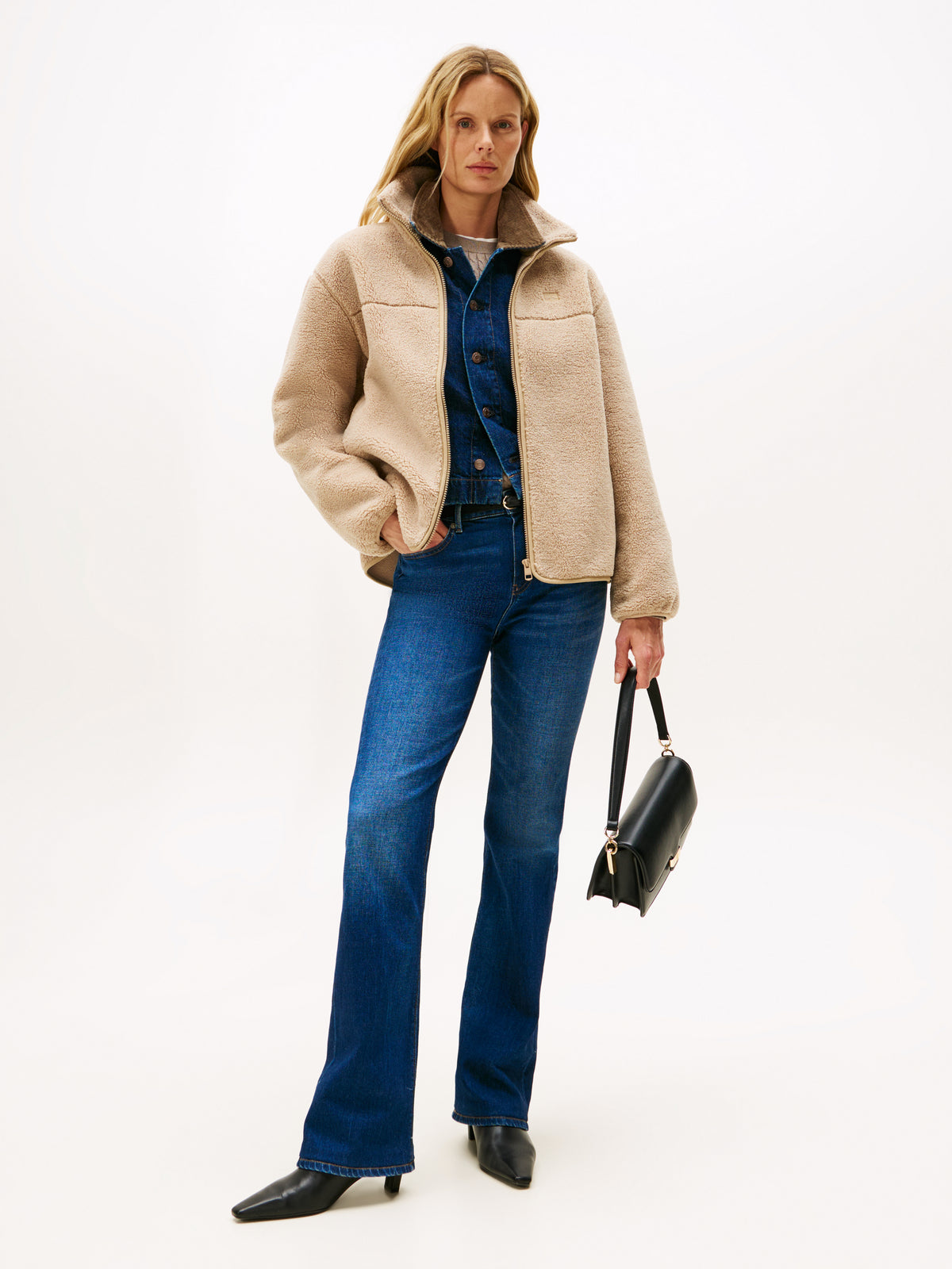 An image of the Tommy Hilfiger Teddy Zip Up Jacket