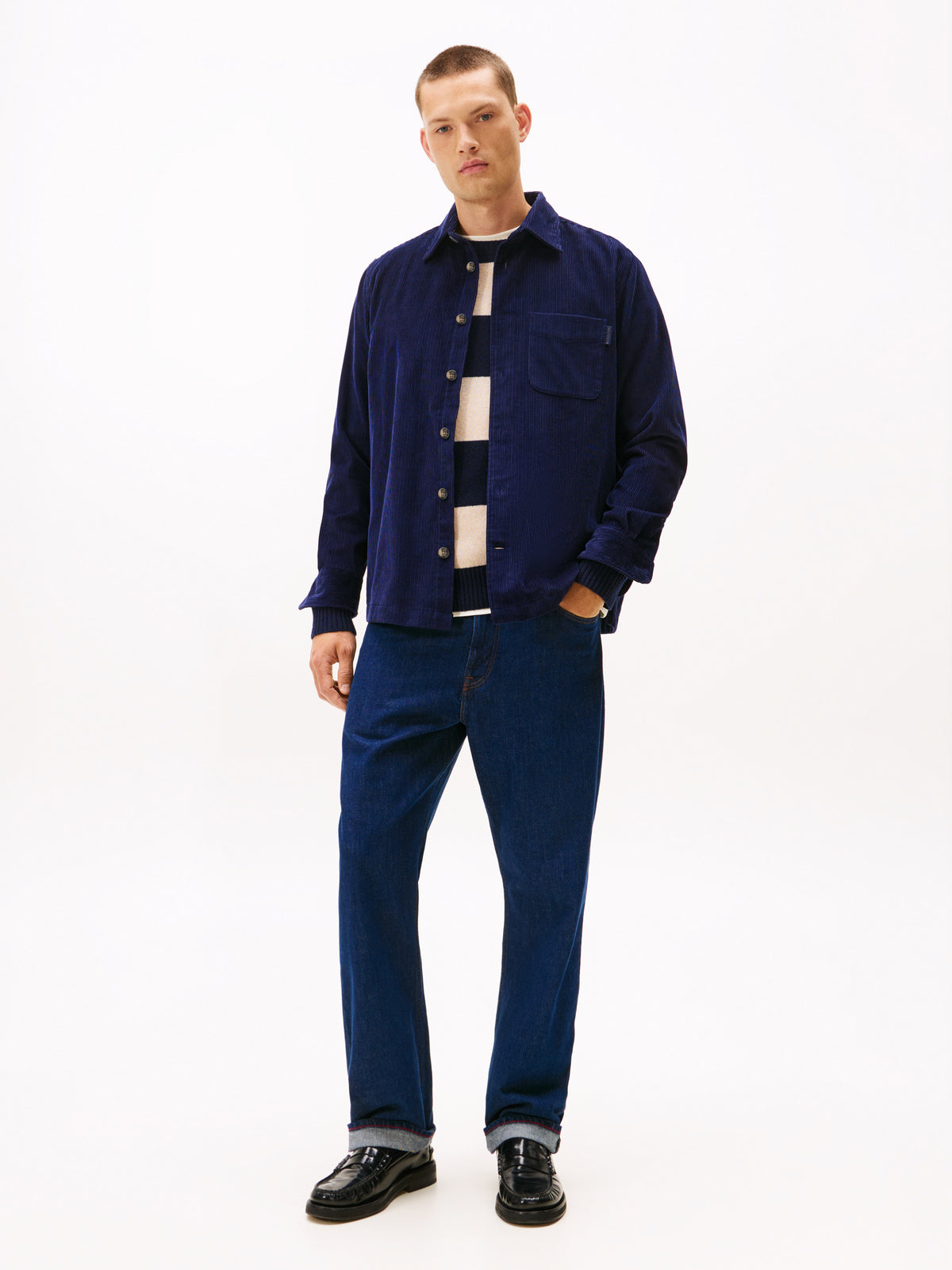 An image of the Tommy Hilfiger Relaxed Corduroy Overshirt