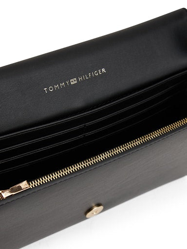 An image of the Tommy Hilfiger Icon Chain Strap Flap Wallet
