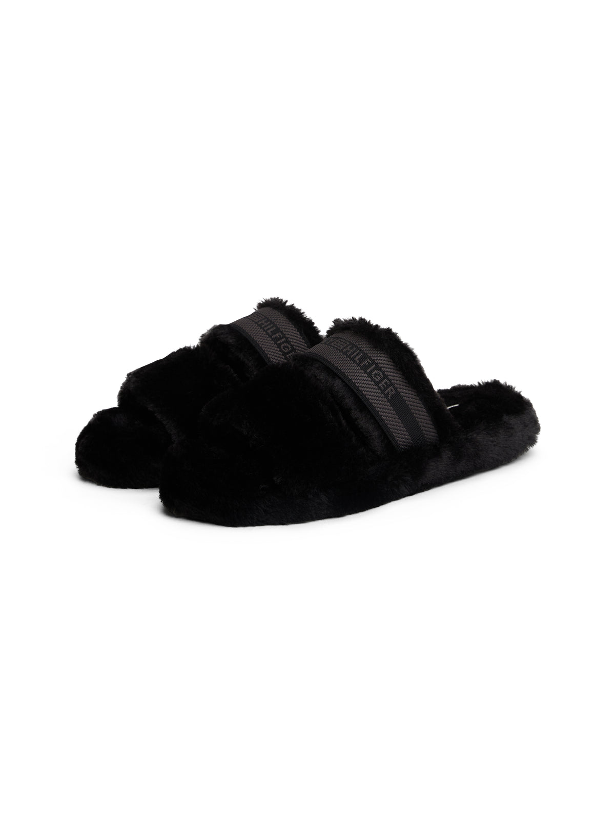 An image of the Tommy Hilfiger Hilfiger Fur Slippers
