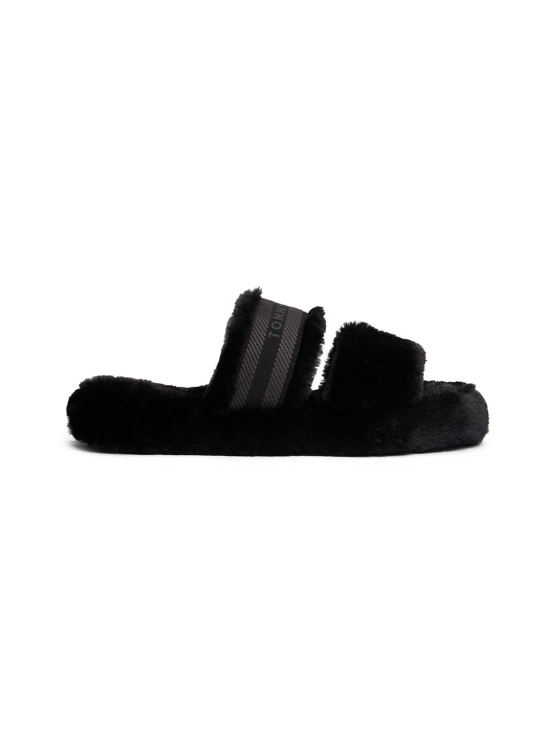 An image of the Tommy Hilfiger Hilfiger Fur Slippers