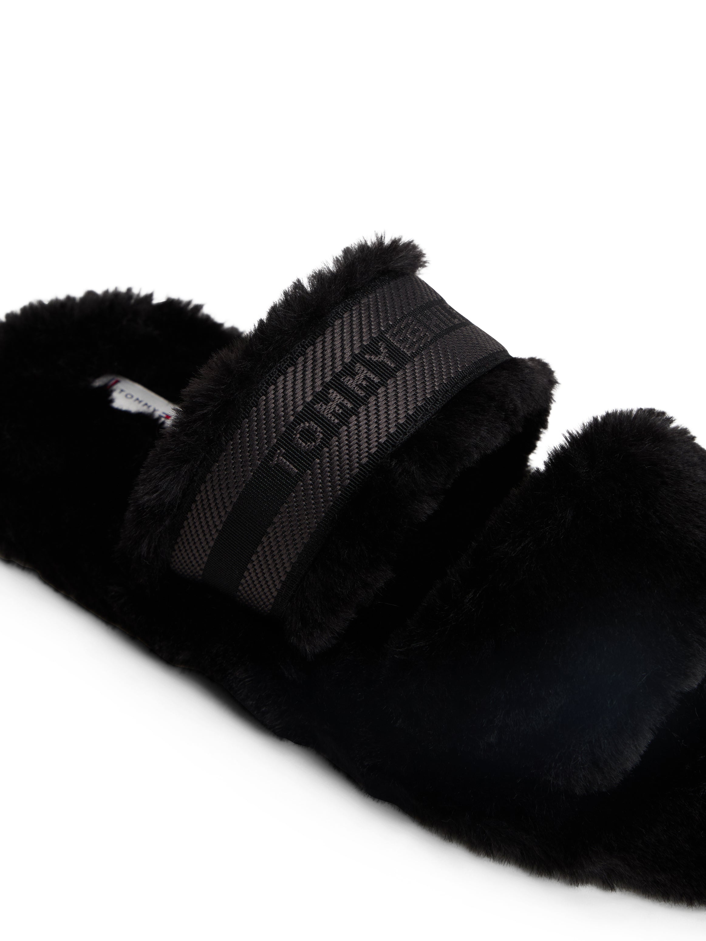 An image of the Tommy Hilfiger Hilfiger Fur Slippers