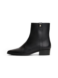 An image of the Tommy Hilfiger Leather Pointed Toe Ankle Boots