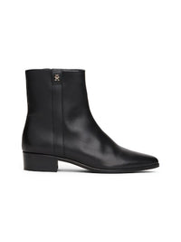 An image of the Tommy Hilfiger Leather Pointed Toe Ankle Boots