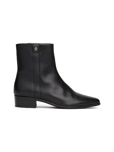 An image of the Tommy Hilfiger Leather Pointed Toe Ankle Boots
