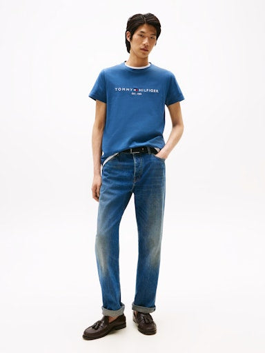 An image of the Tommy Hilfiger Logo Embroidery Slim Fit T-Shirt