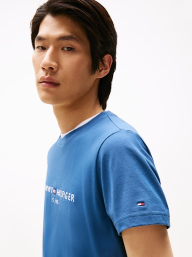 An image of the Tommy Hilfiger Logo Embroidery Slim Fit T-Shirt