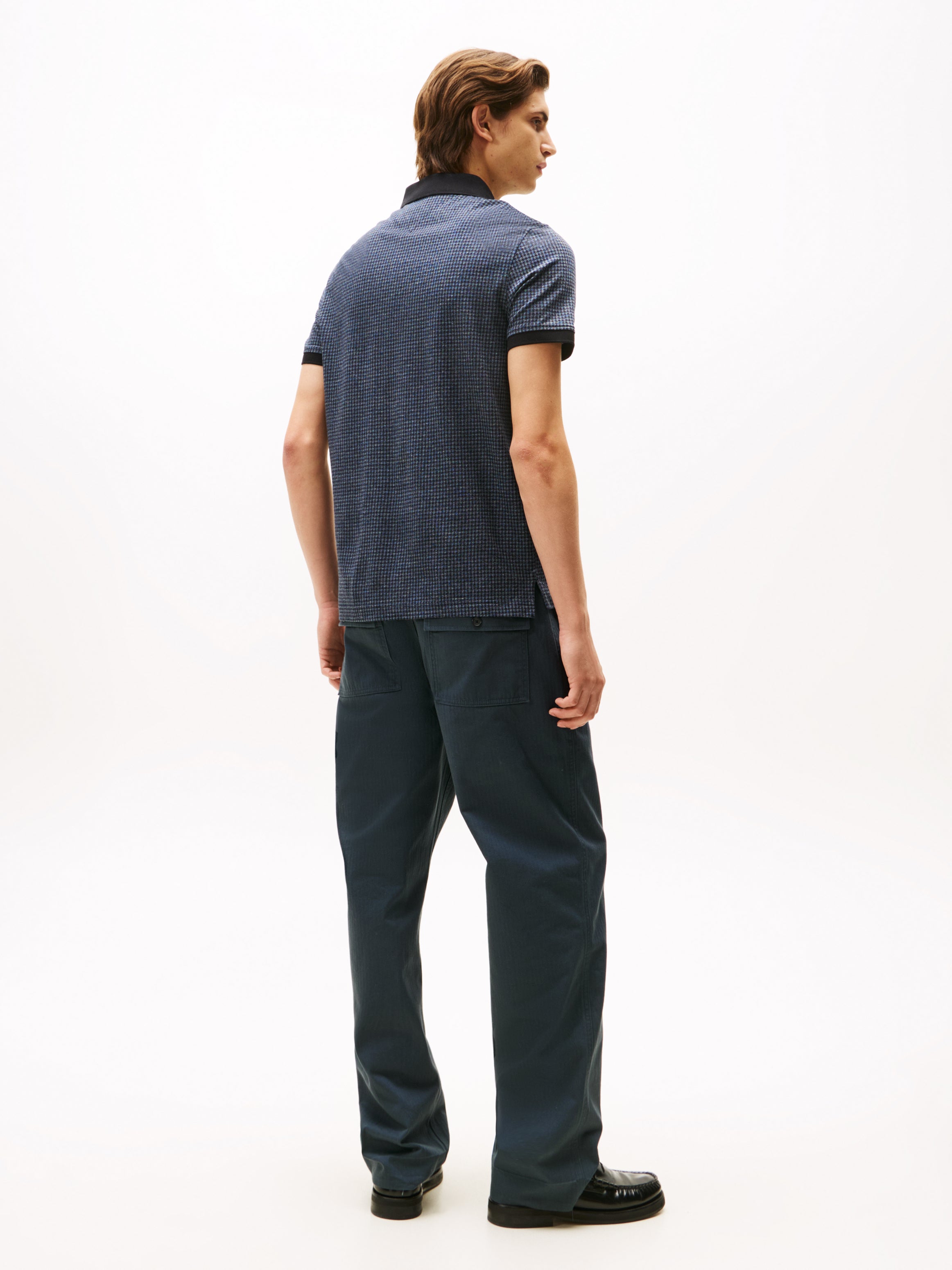 An image of the Tommy Hilfiger Mouline Check Jacquard Polo