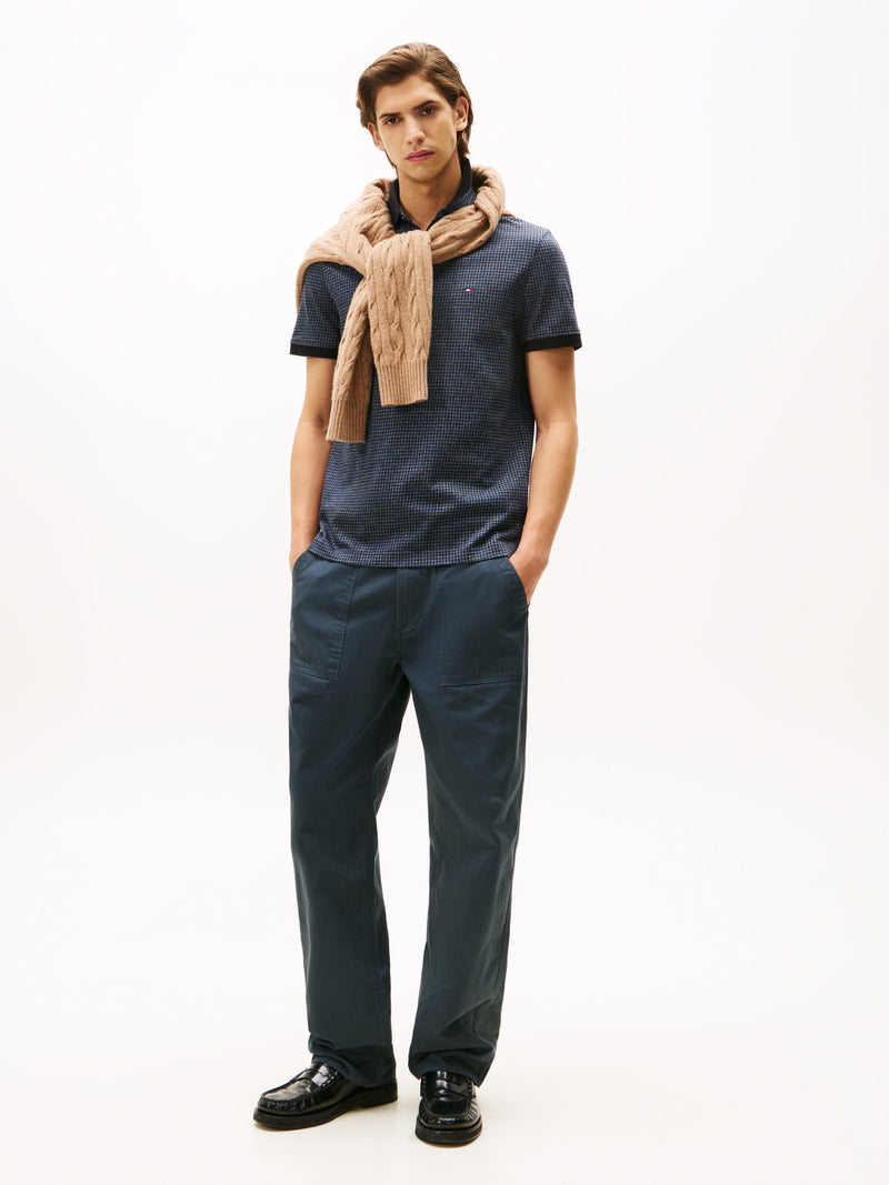 An image of the Tommy Hilfiger Mouline Check Jacquard Polo