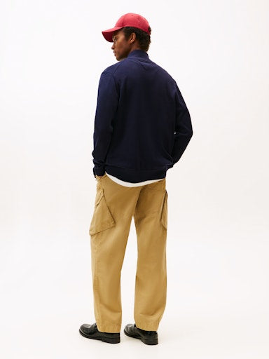 An image of the Tommy Hilfiger Essential Cotton Zip Thru