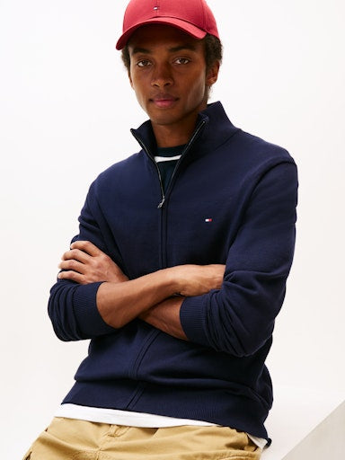 An image of the Tommy Hilfiger Essential Cotton Zip Thru