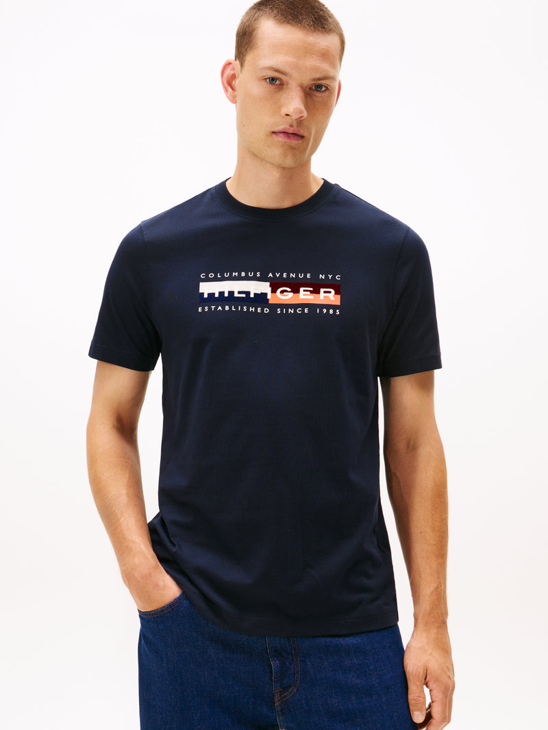 An image of the Tommy Hilfiger TH Colour Block Graphic Tee
