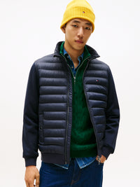 An image of the Tommy Hilfiger Mix Media Ess Rwb Stand Collar