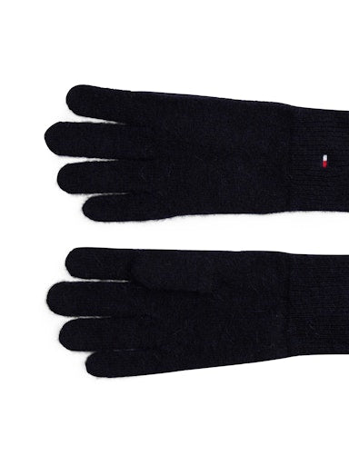 An image of the Tommy Hilfiger Flag Fluffy Knit Gloves