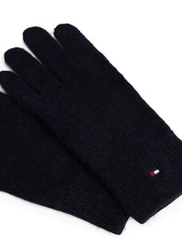An image of the Tommy Hilfiger Flag Fluffy Knit Gloves