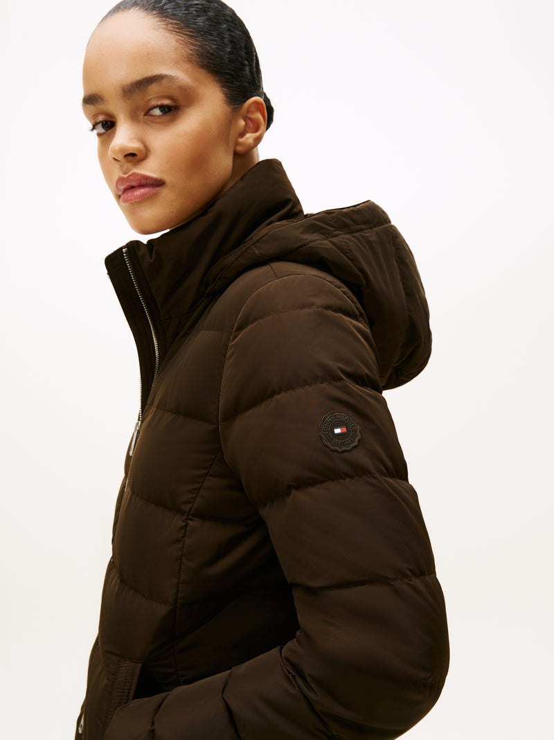 An image of the Tommy Hilfiger Faux Fur Hood Down Puffer Coat