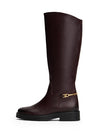 Leather TH Monogram Horsebit Riding Boots