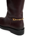 Leather TH Monogram Horsebit Riding Boots