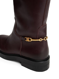 Leather TH Monogram Horsebit Riding Boots