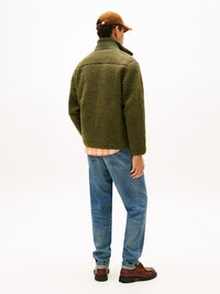 An image of the Tommy Hilfiger Teddy Fleece Zip Through Jacket