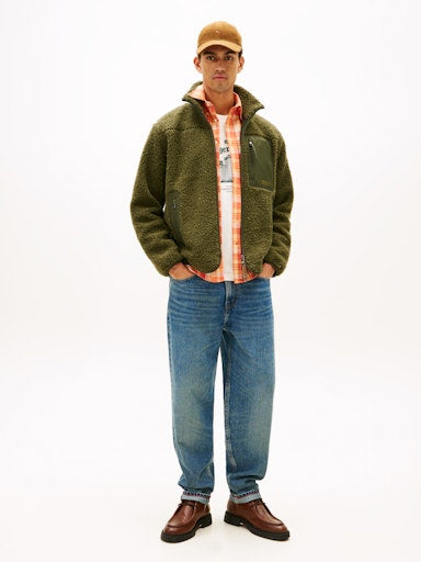 An image of the Tommy Hilfiger Teddy Fleece Zip Through Jacket