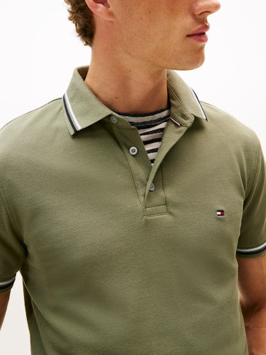 An image of the Tommy Hilfiger Tipped Slim Fit Polo Shirt