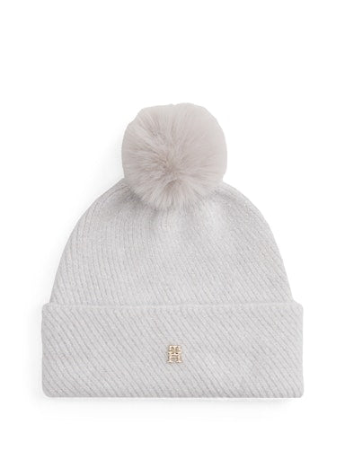 An image of the Tommy Hilfiger Chic Metallic Pom Pom Beanie