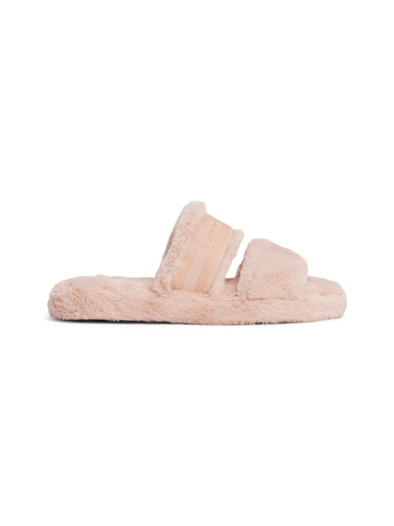 An image of the Tommy Hilfiger Hilfiger Fur Slippers