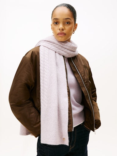 An image of the Tommy Hilfiger Elevated Chic Fluffy Scarf