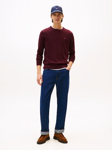 An image of the Tommy Hilfiger Crew Neck Jumper with Cashmere