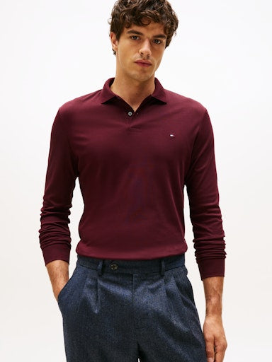 An image of the Tommy Hilfiger Regular Fit Long Sleeve Polo Shirt