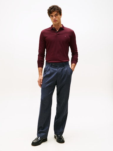 An image of the Tommy Hilfiger Regular Fit Long Sleeve Polo Shirt