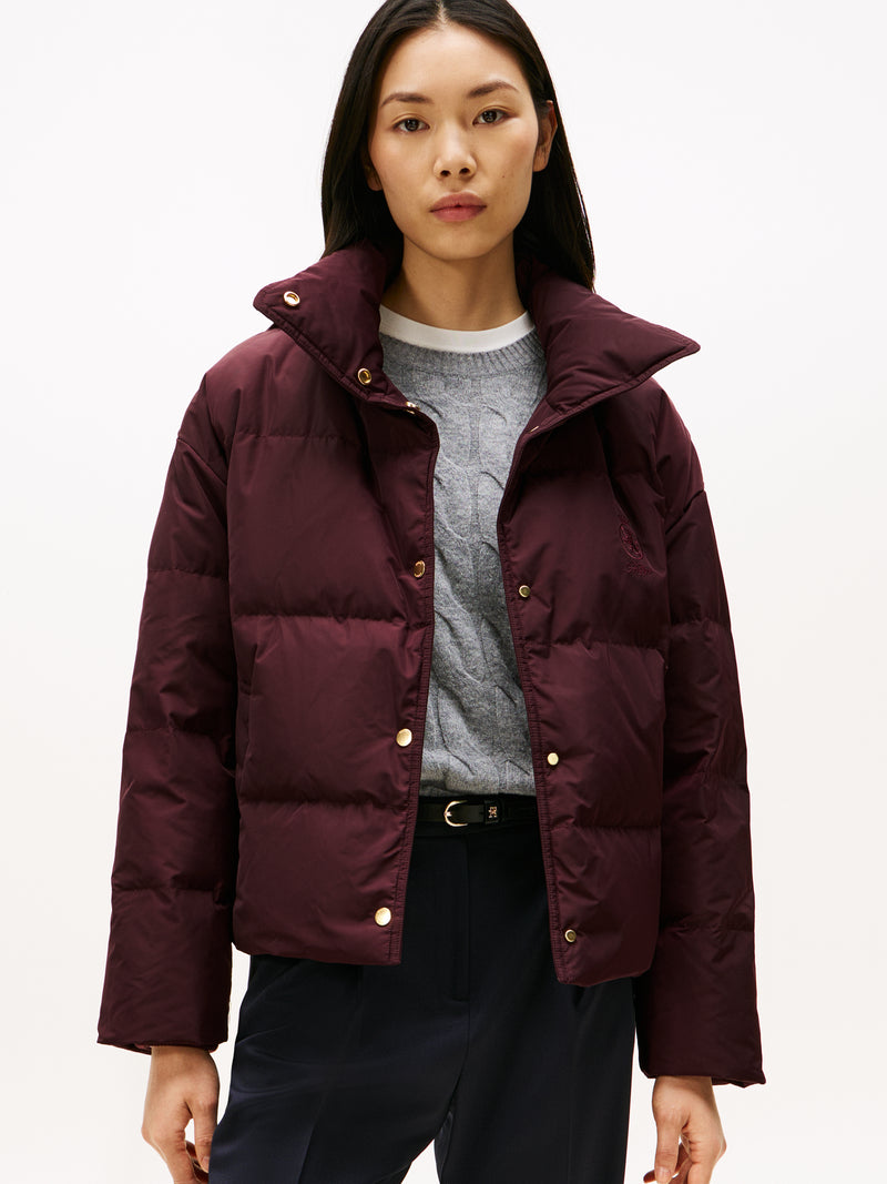 An image of the Tommy Hilfiger Crest Embroidery Down Puffer Jacket