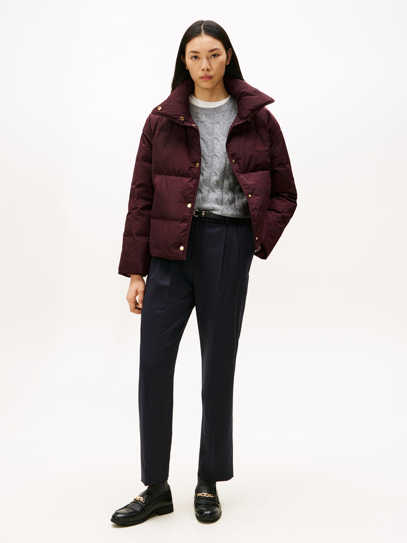 An image of the Tommy Hilfiger Crest Embroidery Down Puffer Jacket