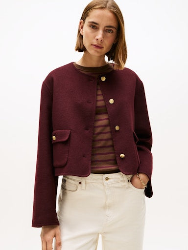 An image of the Tommy Hilfiger Double-Faced Wool Blend Jacket