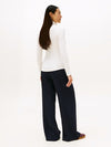 An image of the Tommy Hilfiger Ribbed Slim Long Sleeve Turtleneck Top