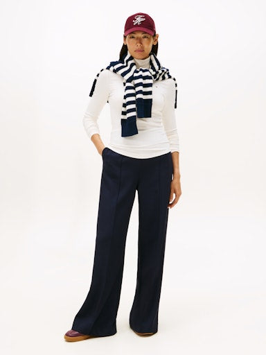 An image of the Tommy Hilfiger Ribbed Slim Long Sleeve Turtleneck Top
