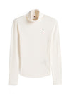 An image of the Tommy Hilfiger Ribbed Slim Long Sleeve Turtleneck Top