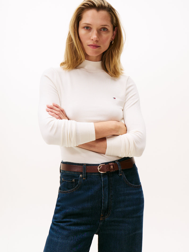 An image of the Tommy Hilfiger Mock Neck Sweater