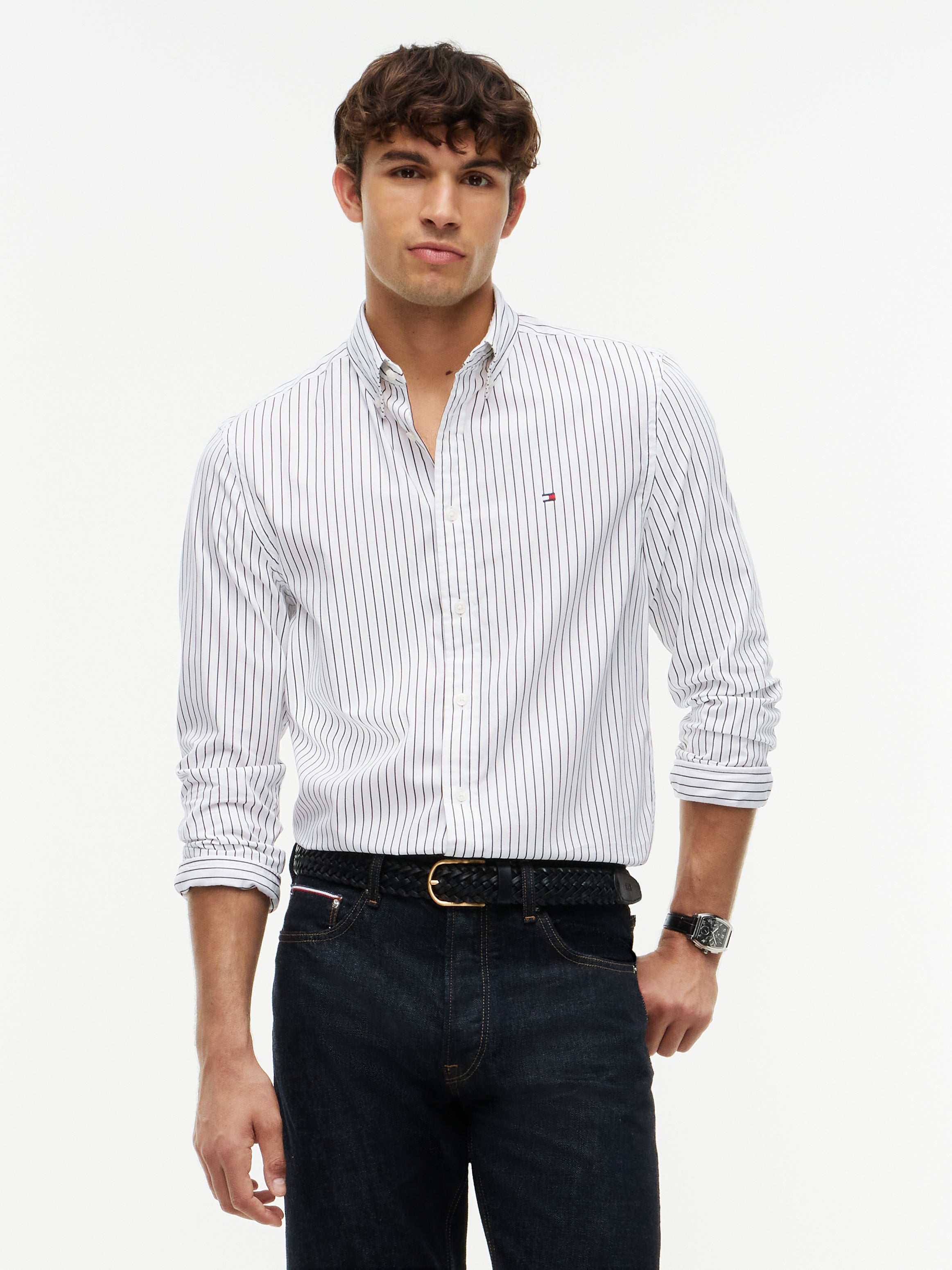 Flex Hairline Poplin Shirt